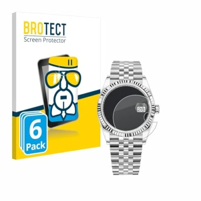 Afbeelding van BROTECT Screenprotector voor Rolex Oyster Perpetual Datejust 36 Folie Beschermfolie Beschermglas transparant (6 Stuks)