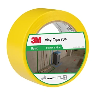 Afbeelding van 3M Vinyl Tape voor algemene doeleinden 764i, 50 mm x 33 m, Geel