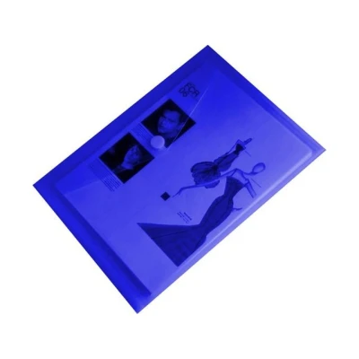 Afbeelding van 10x EXXO HFP #90126 A4 Documentenmap Landschap model Klitsluiting Blauw