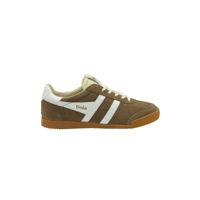 Afbeelding van Gola Elan suède sneakers beige/wit
