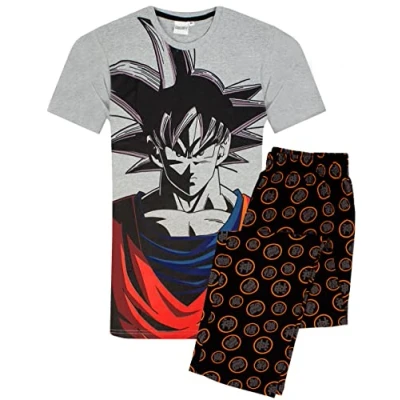 Afbeelding van Dragonball Z Goku Karakter Herenpyjama, korte of lange beenopties, broekspijpen, M