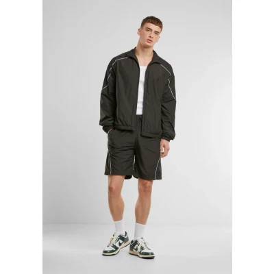 Afbeelding van Urban Classics Piped Panel Trainingsbroek, Heren, Maat: 3XL, Black