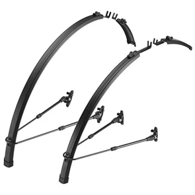 Afbeelding van Flinger Unisex&#039;s Race Pro Racefiets Spatbord Set, Zwart, 700x18 32c