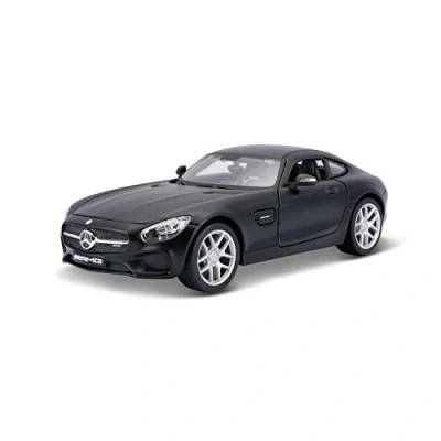 Afbeelding van Maisto Mercedes AMG GT: originele modelauto met deuren en motorkap om te openen, schaal 1:24, kant klaar model, 19 cm, zwart (531134M)