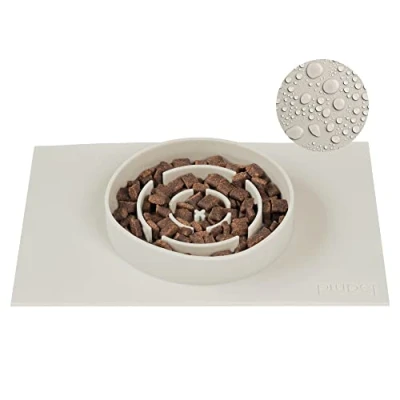 Afbeelding van PiuPet® Slow Feeder Langzaam voeren voor honden en katten Vaatwasmachinebestendige langzame voerbak Interactieve als u onderweg bent