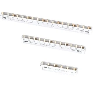 Afbeelding van Abb verbindingskam 3 fase n 60m 16mm2 l1 l2 l3 in te korten pin afstand 17 6mm 2cdl240101r1660