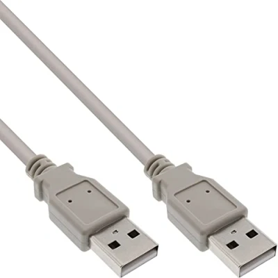 Afbeelding van USB naar kabel USB2.0 tot 2A / beige 1 meter