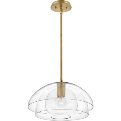 Afbeelding van Hinkley LED Pendelarmatuur Lotus 1X E27 Max 60W Dimbaar Heritage Brass