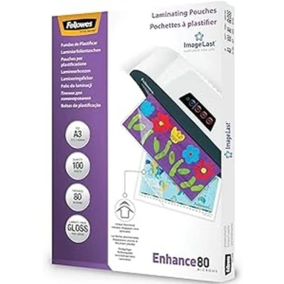 Afbeelding van Fellowes lamineerhoezen A3 ImageLast, glanzend, 80 Micron (2 x Micron) met ImageLast keurmerk, 100pk