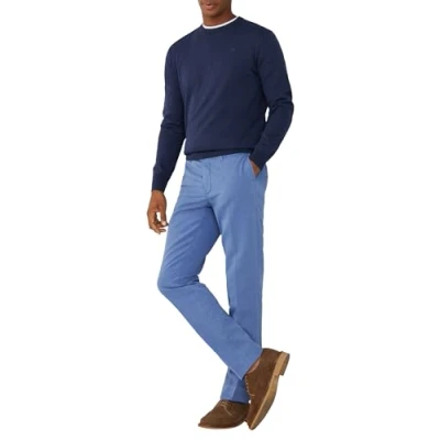 Afbeelding van Hackett London Heren GMD Texture Chino Broek, Blauw (Avio), 40W/28L, 40W x 28L