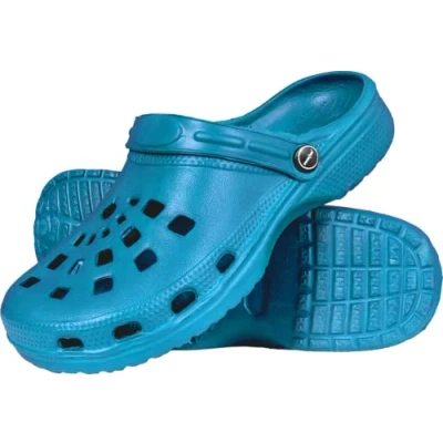 Afbeelding van Reis BCDOTS_JN41 Klompen, Tuinschoenen, Slippers, Sandalen, Keukenschoenen Unisex Mannen en Vrouwen Lichtblauw Maat 41