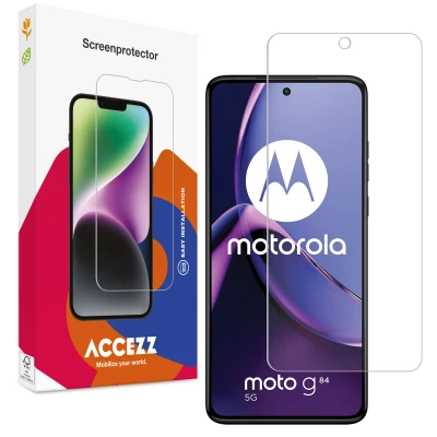 Afbeelding van Screenprotector Motorola Moto G84: Accezz Gehard Glas