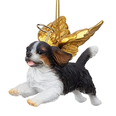 Afbeelding van Design Toscano JH170728 Kerstdecoratie Ehter Kabot Koning Charles Cavaliers ornamenten hond vakantie engel