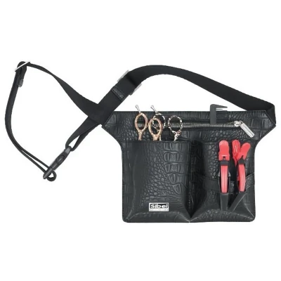 Afbeelding van Belt 4 Zwarte Holsterceintuur In Matte Kroko Vr Scharen