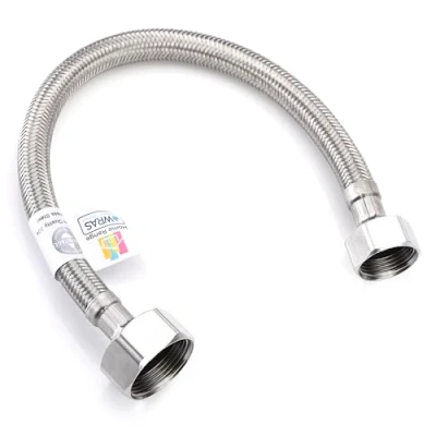 Afbeelding van Home Range 300 mm WRAS Goedgekeurd 3/4&quot; x 1/2&quot; 2 Lengtes BSP roestvrij staal gevlochten flexibele slang hoge druk 10 bar sanitair connector voor keuken, badkamer, ketel duurzaam, corrosiebestendig