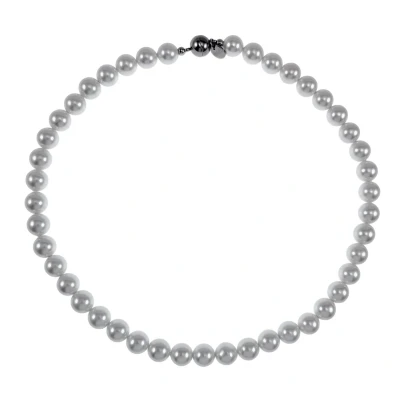 Afbeelding van 47cm x 10mm Ketting Dames Choker RVS Gebroken Witte Natuurlijke Schelp Parelsketting Halsketting