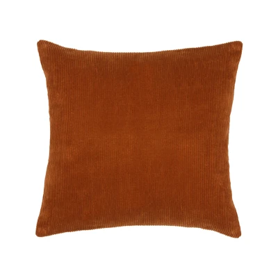 Afbeelding van LABEL51 Rib sierkussen 45 cm roestbruin Stof