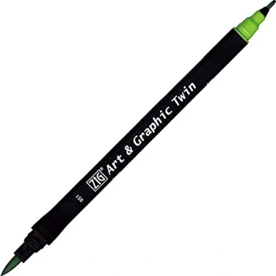 Afbeelding van ZIG Art &amp; Graphic Twin Tip brush marker May Green