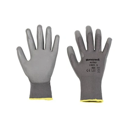 Afbeelding van Handschoen PU First Grey, Maat 6 Polyurethaan Grijs per 10