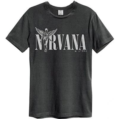 Afbeelding van Amplified Heren Shirt NIRVANA IN UTERO, donkergrijs, houtskool, M