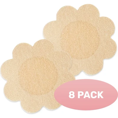 Afbeelding van Soft &amp; Silky Nipple covers 8 stuks Tepel Plakkers Stickers Beschermer Cover Plak bh Boob Tape