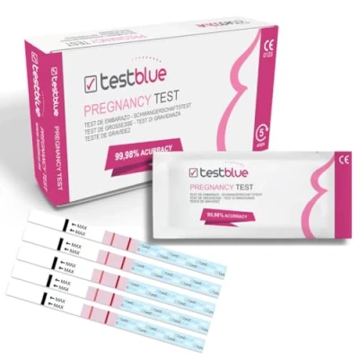 Afbeelding van zwangerschapstest met hoge gevoeligheid, 5 stuks, zwangerschapstest, eenvoudig te bedienen, vroege herkenning, nauwkeurigheid,