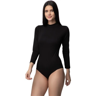 Afbeelding van Bodysuit Met Haak en Lange Mouwen Ondergoed Voor Dames Zwart M