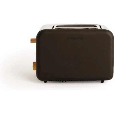 Afbeelding van CREATE Broodrooster Voor Medium 6 niveaus 850W Zwart TOAST RETRO
