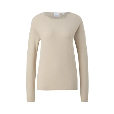 Afbeelding van comma casual identity Trui, Dames, Maat: 40, Beige