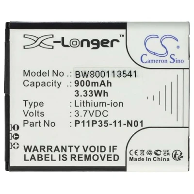 Afbeelding van vhbw 1 x accuvervanging voor Texas Instruments P11P35 11 N01 rekenmachine (900 mAh, 3,7 V, Li Ion)