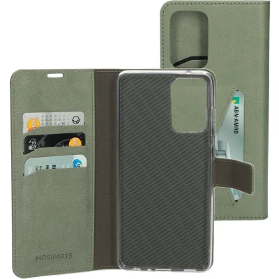 Afbeelding van Mobiparts Classic Wallet Case Samsung Galaxy A72 (2021) 4G/5G Stone Green