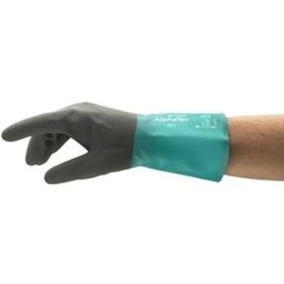 Afbeelding van Handschoen Alphatec 58 530 Antraciet Groen Volledig Gecoat Maat 11