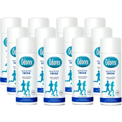 Afbeelding van 12x Odorex Deodorant Spray Mini Marine Fresh 50 ml