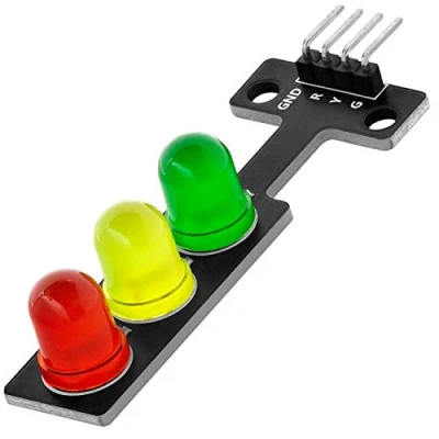 Afbeelding van AZDelivery DIY Mini Verkeerslicht 3.3 5V 8mm LED Module compatibel met Arduino Inclusief E Book! 1
