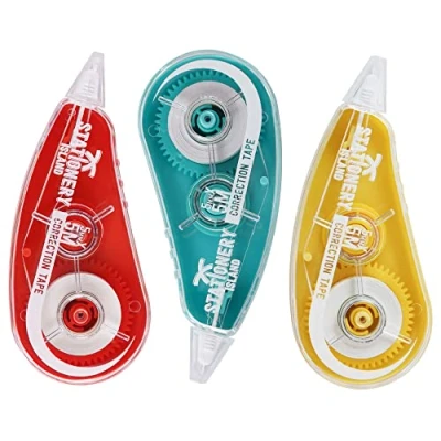 Afbeelding van Stationery Island Correction Tape Roller 5 m x mm 3 stuks Correctietape Mouse Mini Voor het proeflezen van muis en knutselprojecten, op kantoor, school de campus