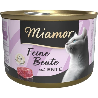 Afbeelding van Miamor Fijne Prooi Kattenvoer 12 x 185 g Eend