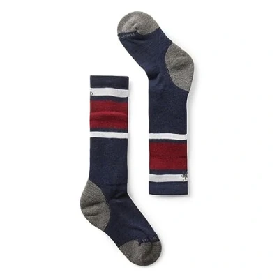 Afbeelding van Sok Smartwool Kids Wintersport Full Cushion Stripe OTC Socks Deep Navy M