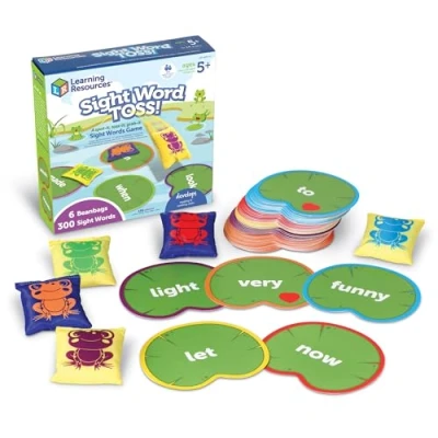 Afbeelding van Learning Resources Spel, leeftijd 5 spelling, 220 Engels, lees en alfabetiseringsvermogen, visuele woordspelingen, geschikt voor 1 tot 6 spelers, LSP4698 UK