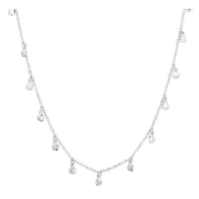 Afbeelding van YO&amp;NO Ketting Zilver Rondjes 1,2 mm 41 + 4 cm Gerhodineerd 925
