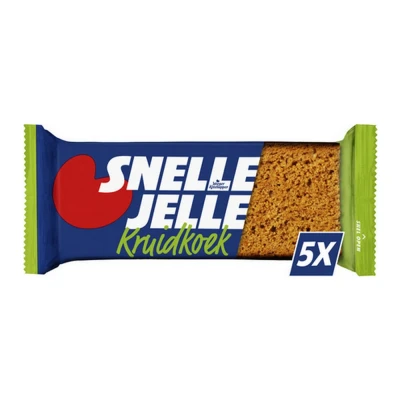 Afbeelding van Snelle Jelle Kruidkoek Naturel 5 Pack 8 stuks
