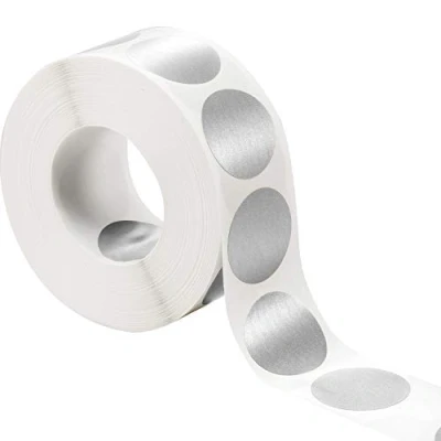 Afbeelding van 1000 stuks Scratch Off Sticker Ronde Etiketten (Zilver, 1 x Inch Circle)