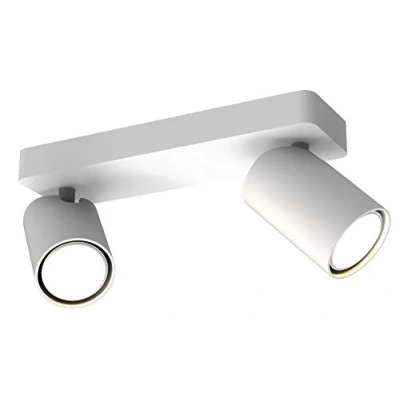 Afbeelding van Inspired Lighting Fusion Linear 2 Light Spotlight GU10, mat wit