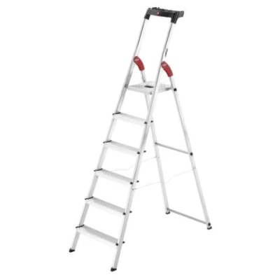 Afbeelding van Hailo aluminium veiligheidsladder L60 StandardLine, 6 treden