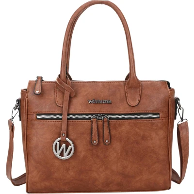 Afbeelding van Wimona Bambina Schoudertas cognac Damestas