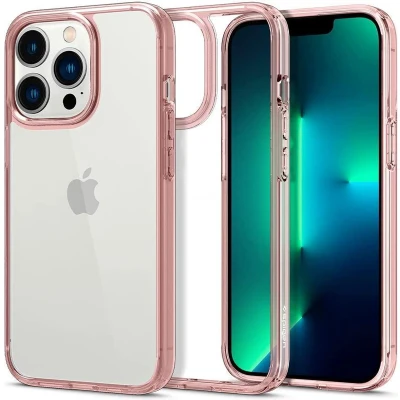 Afbeelding van Apple iPhone 13 Pro Hoesje Kunststof Spigen Hardcase/Backcover Roze Telefoonhoesje Shockproof/Valbescherming