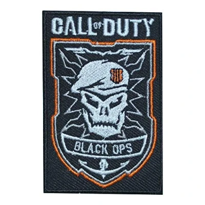 Afbeelding van Call of Duty Black Ops Logo geborduurd ijzer op patch naaien badge voor kleding etc