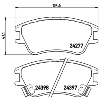 Afbeelding van Brembo Remblokset P 30 027