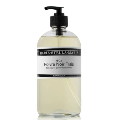Afbeelding van Marie Stella Maris No.03 Poivre Noir Frais handzeep 250 ml Wit