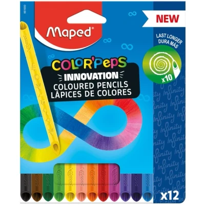 Afbeelding van Kleurpotlood Maped Color&#039;Peps Infinity doos à 12 kleuren
