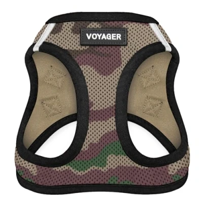 Afbeelding van Voyager Step in Air Hondentuig Instapharnas van mesh voor alle weersomstandigheden kleine en middelgrote honden katten Best Pet Supplies harnas (leger/zwarte trim), M (Borst: 40,6 45,7